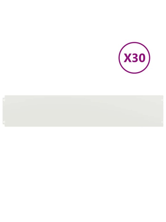 MURUÄÄRED 30 TK VALGE 20X103 CM KÜLMVALTSITUD TERAS