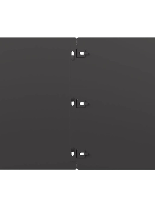 MURUÄÄRED 10 TK MUST 25X103 CM KÜLMVALTSITUD TERAS