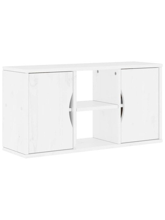 TELERIKAPP “ODDA” VALGE 79X24X40 CM TÄISPUIDUST MÄND