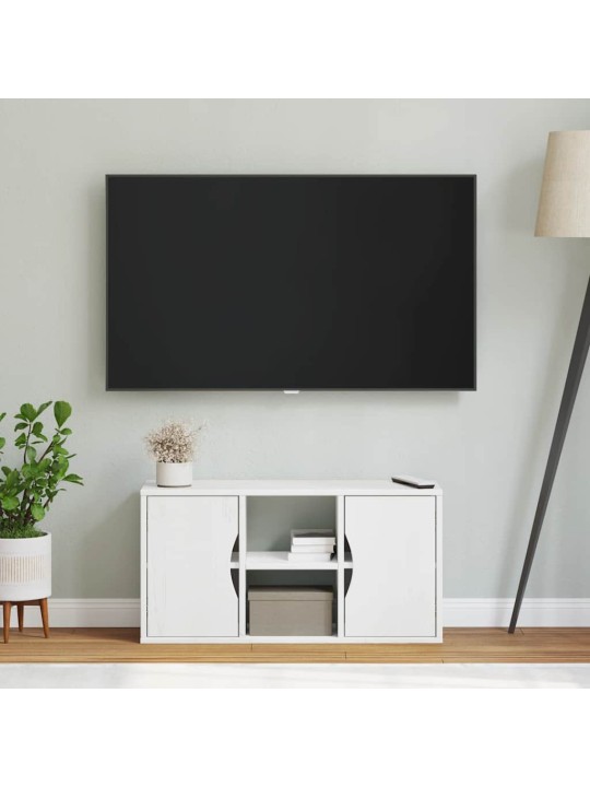 TELERIKAPP “ODDA” VALGE 79X24X40 CM TÄISPUIDUST MÄND