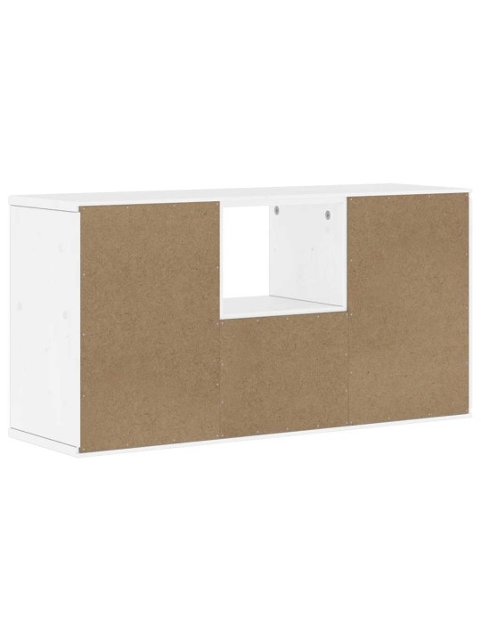 TELERIKAPP SAHTLIGA “ODDA” VALGE 79X24X40 CM TÄISPUIDUST MÄND