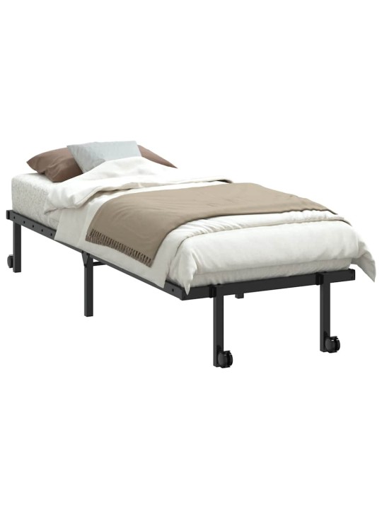 VOODIRAAM ILMA MADRATSITA KOKKUPANDAV MUST 75X190 CM TERASEST