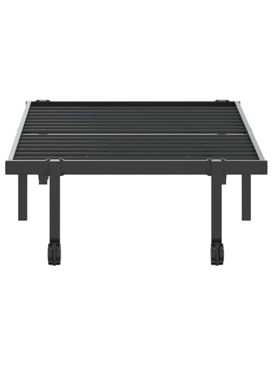 VOODIRAAM ILMA MADRATSITA KOKKUPANDAV MUST 80X200 CM TERASEST