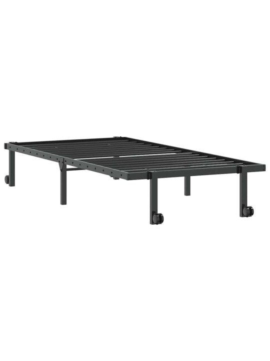 VOODIRAAM ILMA MADRATSITA KOKKUPANDAV MUST 90X190 CM TERASEST