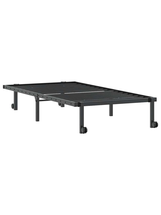 VOODIRAAM ILMA MADRATSITA KOKKUPANDAV MUST 90X190 CM TERASEST