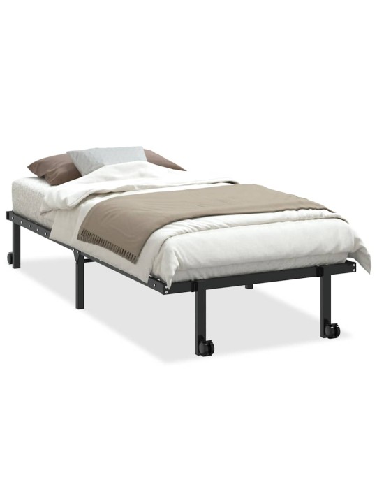 VOODIRAAM ILMA MADRATSITA KOKKUPANDAV MUST 90X200 CM TERASEST