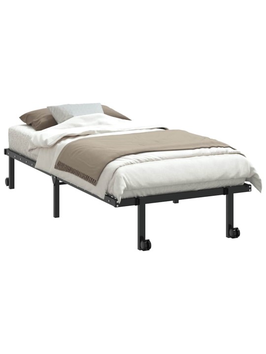 VOODIRAAM ILMA MADRATSITA KOKKUPANDAV MUST 90X200 CM TERASEST