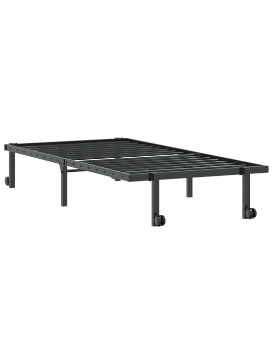VOODIRAAM ILMA MADRATSITA KOKKUPANDAV MUST 90X200 CM TERASEST