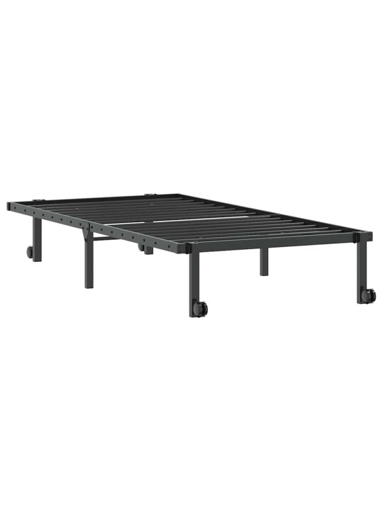 VOODIRAAM ILMA MADRATSITA KOKKUPANDAV MUST 90X200 CM TERASEST