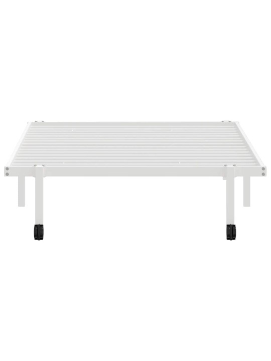 VOODIRAAM ILMA MADRATSITA KOKKUPANDAV VALGE 107X203 CM TERASEST