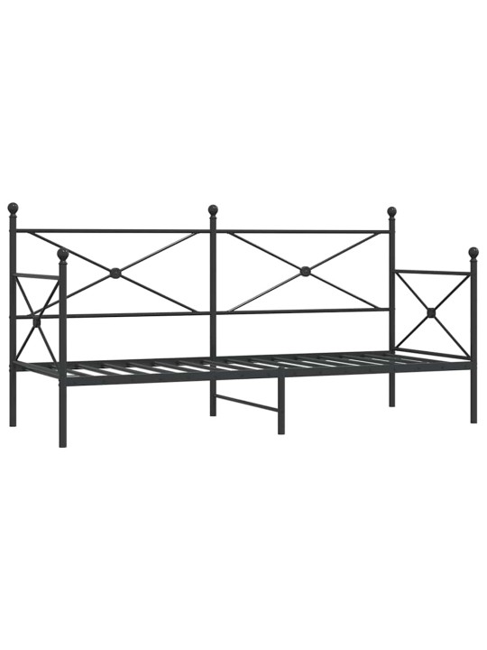 PÄEVAVOODI ILMA MADRATSITA MUST 80X200 CM TERAS