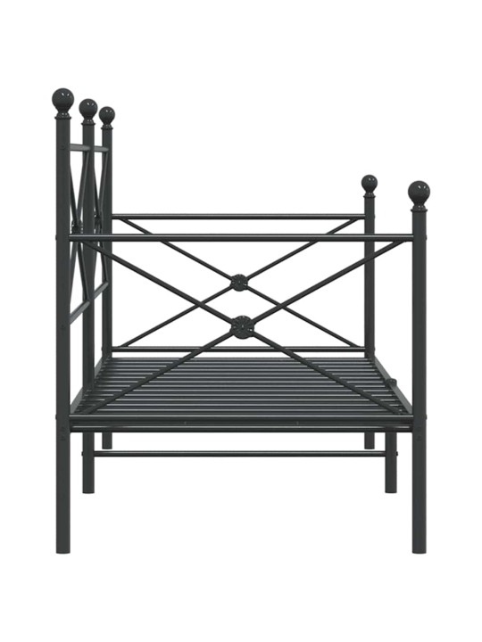 PÄEVAVOODI ILMA MADRATSITA MUST 80X200 CM TERAS