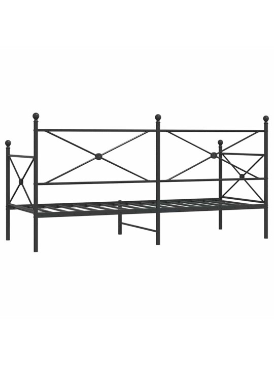 PÄEVAVOODI ILMA MADRATSITA MUST 80X200 CM TERAS