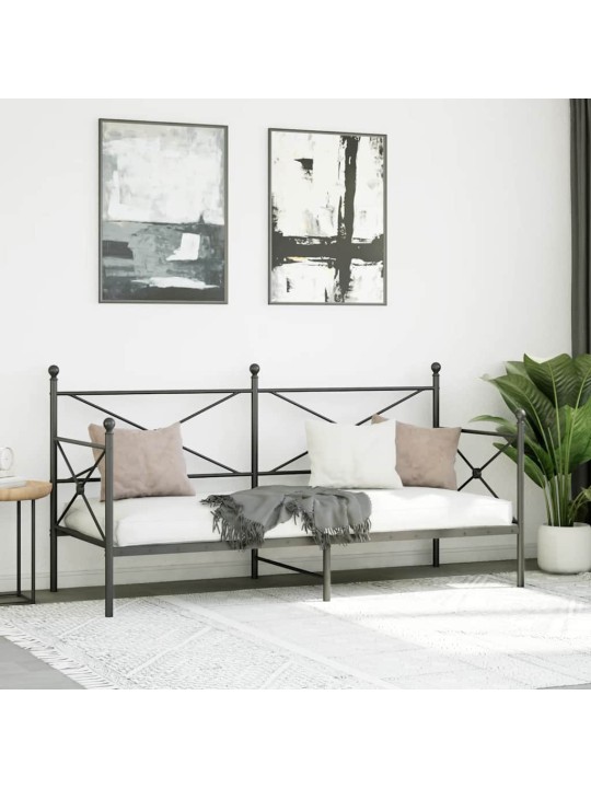 PÄEVAVOODI ILMA MADRATSITA MUST 90X200 CM TERAS