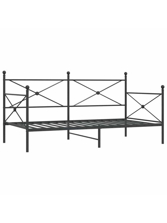 PÄEVAVOODI ILMA MADRATSITA MUST 100X190 CM TERAS