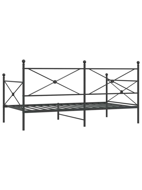 PÄEVAVOODI ILMA MADRATSITA MUST 100X190 CM TERAS