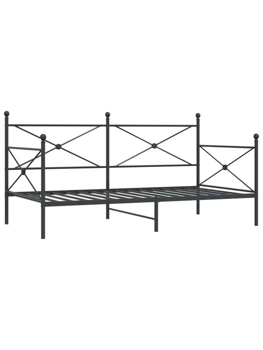 PÄEVAVOODI ILMA MADRATSITA MUST 100X200 CM TERAS