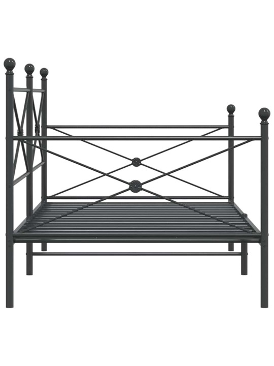 PÄEVAVOODI ILMA MADRATSITA MUST 100X200 CM TERAS
