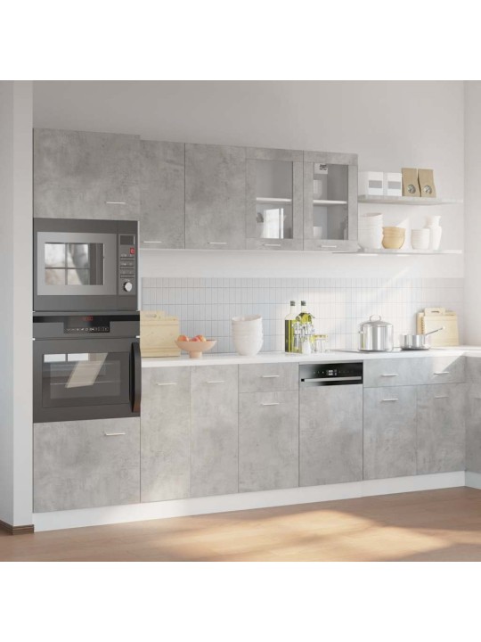 7-OSALINE VANNITOA MÖÖBLIKOMPLEKT, “LYON”, BETOONHALL
