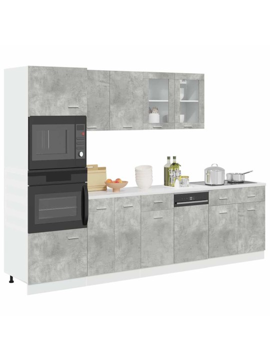 7-OSALINE VANNITOA MÖÖBLIKOMPLEKT, “LYON”, BETOONHALL