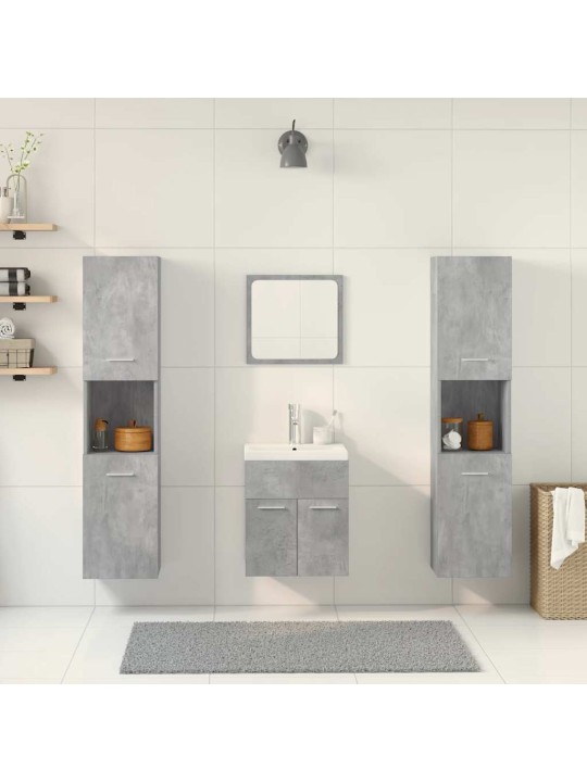 5-OSALINE VANNITOA MÖÖBLIKOMPLEKT, BETOONHALL, TEHISPUIT