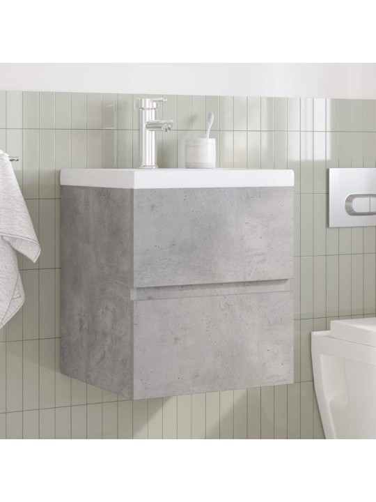 2-OSALINE VANNITOA MÖÖBLIKOMPLEKT, BETOONHALL, TEHISPUIT