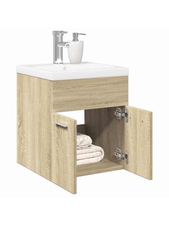 2-OSALINE VANNITOA MÖÖBLIKOMPLEKT, SONOMA TAMM, TEHISPUIT
