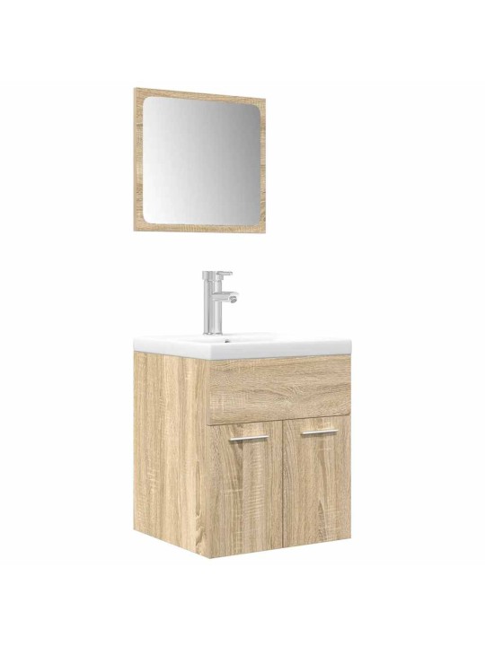 3-OSALINE VANNITOA MÖÖBLIKOMPLEKT, SONOMA TAMM, TEHISPUIT