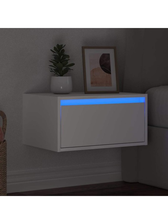 SEINALE KINNITATAV ÖÖKAPP LED-TULEDEGA, VALGE