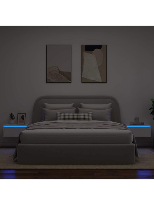SEINALE KINNITATAVAD ÖÖKAPID LED-TULEDEGA 2 TK, VALGE