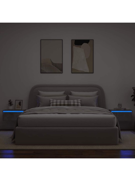 SEINALE KINNITATAVAD ÖÖKAPID LED-TULEDEGA 2 TK, BETOONHALL