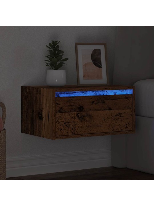 SEINALE KINNITATAV ÖÖKAPP LED-TULEDEGA, VANA PUIT