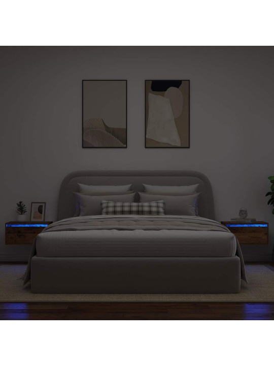 SEINALE KINNITATAVAD ÖÖKAPID LED-TULEDEGA 2 TK, VANA PUIT