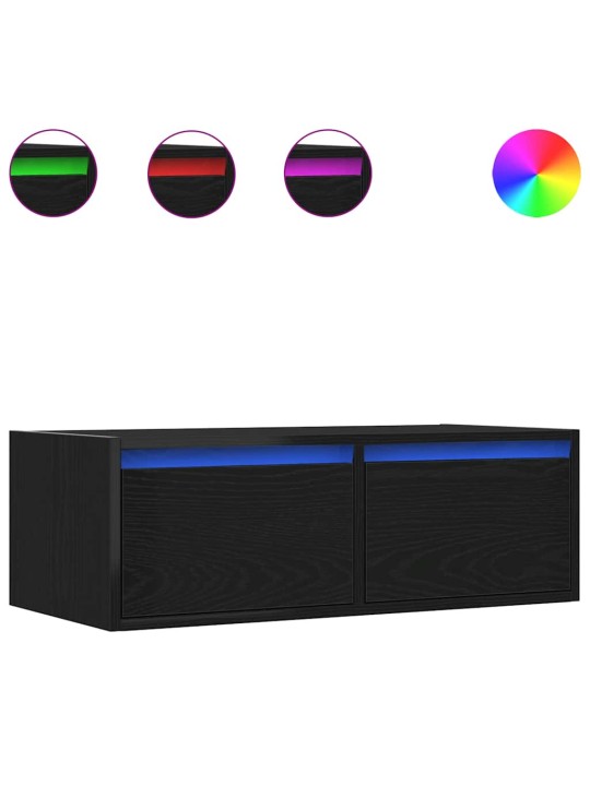 TELERIALUS LED-TULEDEGA, MUST TAMM, 75X35,5X25 CM