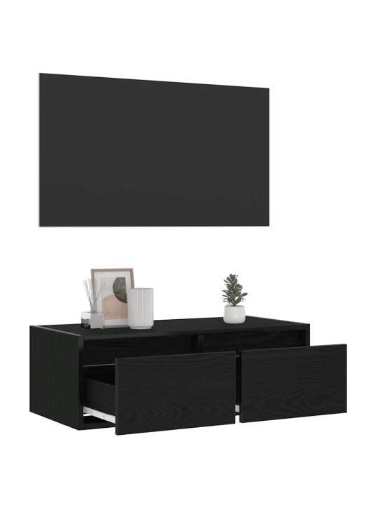 TELERIALUS LED-TULEDEGA, MUST TAMM, 75X35,5X25 CM