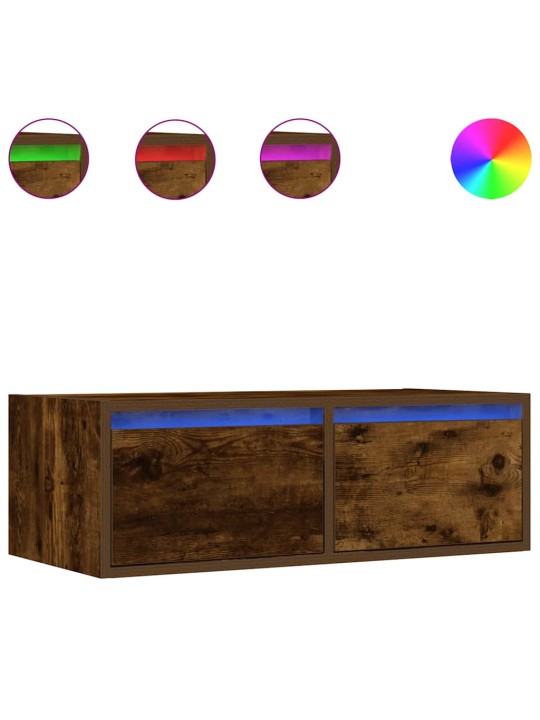 TELERIALUS LED-TULEDEGA, SUITSUTATUD TAMM, 75X35,5X25 CM