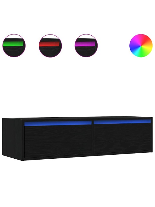 TELERIALUS LED-TULEDEGA, MUST TAMM, 100X35,5X25 CM