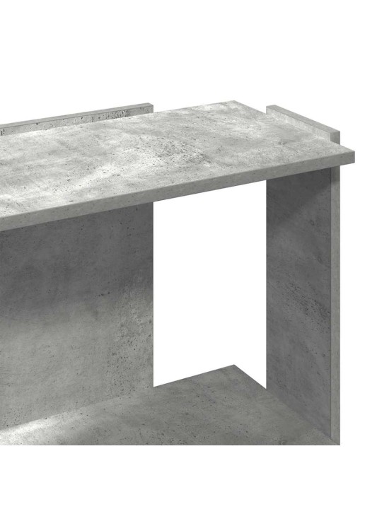 RAAMATURIIUL 3 KORRUST, BETOONHALL, 60X30X80 CM TEHISPUIT