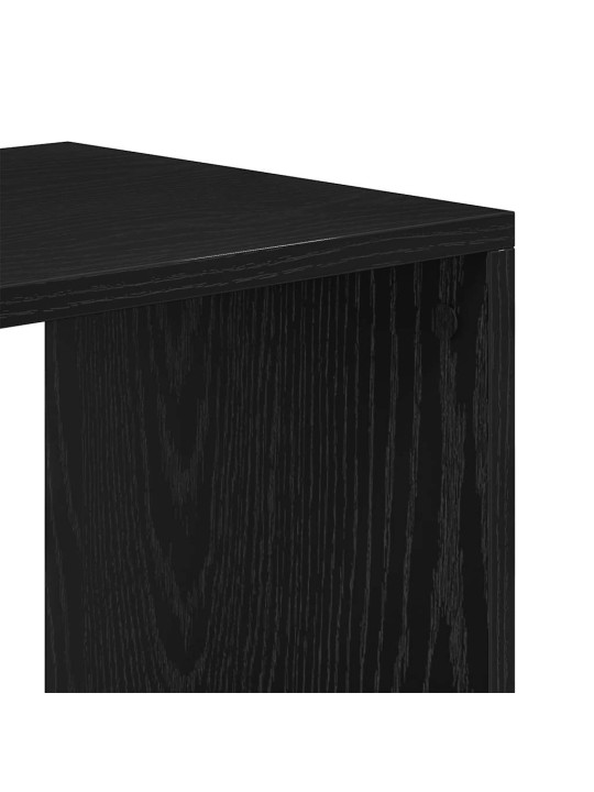 RAAMATURIIUL, MUST, 66X31X112 CM, TEHISPUIT