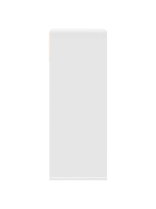 RAAMATUKAPP VALGE 34X31X80 CM ENGINEERED WOOD