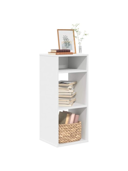 RAAMATUKAPP VALGE 34X31X80 CM ENGINEERED WOOD