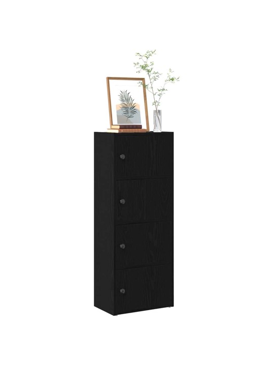 RAAMATUALUS, MUST TAMM, 40X24X102 CM, TEHISPUIT