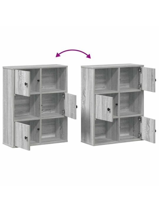 RAAMATUALUS, HALL SONOMA TAMM, 60X24X76,5 CM, TEHISPUIT