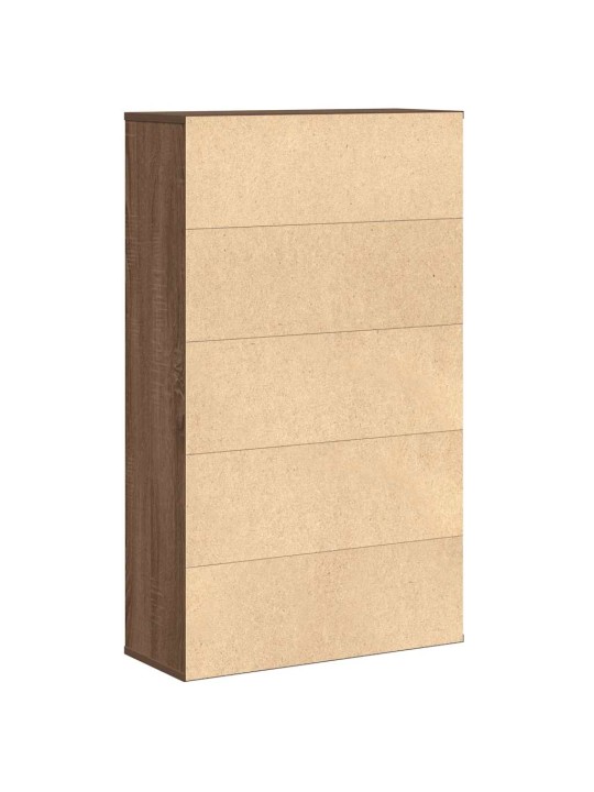 RAAMATUALUS, PRUUN TAMM, 60X24X101,5 CM, TEHISPUIT