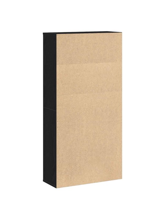 RAAMATUALUS, MUST TAMM, 60X24X120 CM, TEHISPUIT