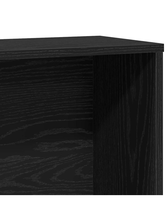 RAAMATUALUS, MUST TAMM, 60X24X120 CM, TEHISPUIT