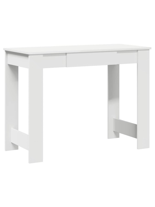 KIRJUTUSLAUD VALGE 100X45X75 CM ENGINEERED WOOD