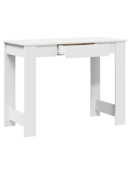 KIRJUTUSLAUD VALGE 100X45X75 CM ENGINEERED WOOD
