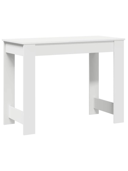 KIRJUTUSLAUD VALGE 100X45X75 CM ENGINEERED WOOD