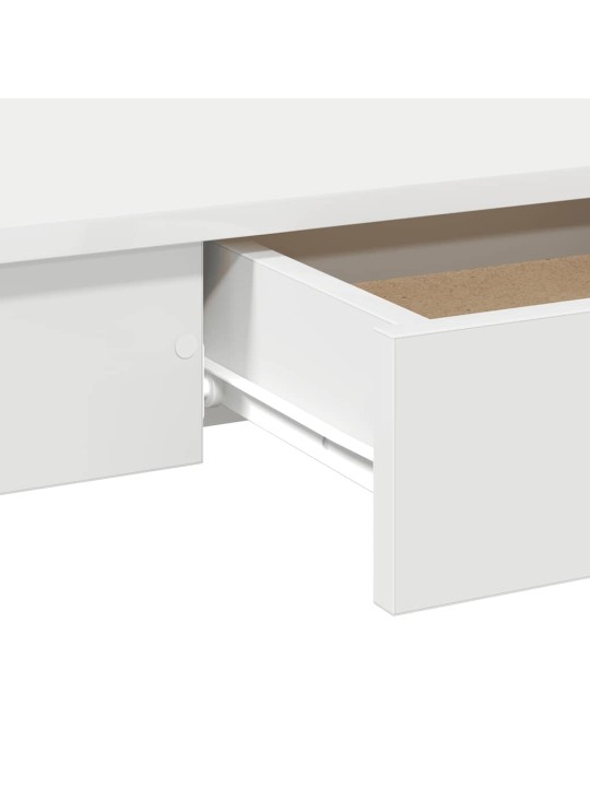KIRJUTUSLAUD VALGE 100X45X75 CM ENGINEERED WOOD